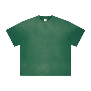 Camiseta personalizada de lavado ácido de 250Gsm para hombre, 100% de algodón de alta calidad, diseño de hombro caído, tela de punto inspirada en Vintage - Product Image 1