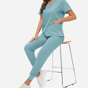Uniforme Médico Personalizado para Mujer, Traje de Enfermera, Doctora, Esteticista, Uniforme de Hospital Elástico, Conjunto de Uniforme Médico para Enfermeras - Product Image 6