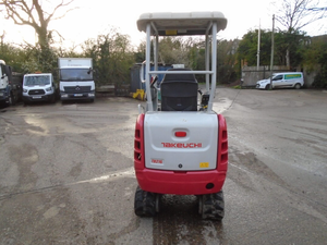 รถขุดขนาดเล็ก Takeuchi TB260 สีเหลือง พร้อมเครื่องยนต์และปั๊ม KYB สำหรับงานก่อสร้างและจัดสวน - Product Image 3