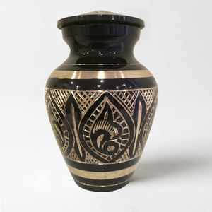 Odyssey สีฟ้ารอบ Paw พิมพ์ Urn สัตว์เลี้ยงโลหะเผาศพ Urn Paw พิมพ์เคลือบสําเร็จรูป Urn - Product Image 4