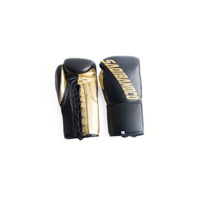 Nouveau design en cuir véritable professionnel crochet et boucle rembourrage multicouche personnalisé Sparring Muay Thai compétition gants de boxe - Product Image 6