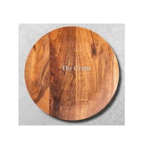 Sous-plat en bois de qualité supérieure, forme ronde, pour mariage, fête et événements - Product Image 5