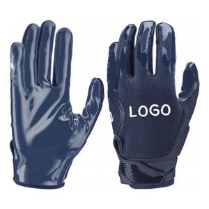 Gants de football américain imprimés sur mesure par OEM, dernier style, en cuir synthétique imperméable pour le sport, offre exceptionnelle - Product Image 2