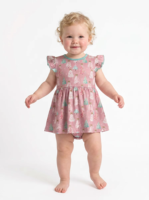 Hoogwaardige, op maat gemaakte baby romper van bamboe viscose, bedrukte feestkleding, zacht, rekbaar, ademend, baby kledingset van vezel.