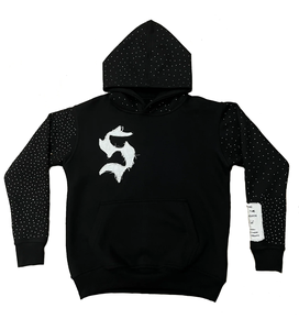 Sudadera Unisex de Felpa Francesa Desgastada para Invierno, 100% Algodón, Sudadera Holgada con Capucha, Bordada, Estilo Urbano, Larga - Product Image 4