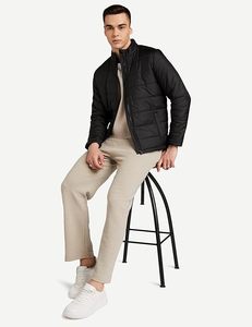 Wholesale Outdoor Light Warm Duck <b>Feather</b> Custom Logo Nylon Black colour Winter Bubble Puff Filled <b>Down</b> Puffer Jackets for Men's - Product Image 4