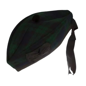 หมวกกลีนแกร์รี่และบาลโมราลคุณภาพพรีเมียม ทำจากผ้าขนสัตว์ลายทาร์ทันสก็อตแลนด์  สามารถปรับแต่งสีและโลโก้ได้ - Product Image 1