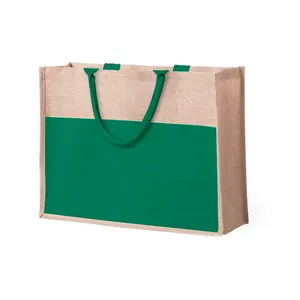 Sac de plage en jute personnalisé pour la promotion de produits - Product Image 3