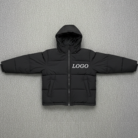 Blouson d'hiver matelassé pour homme, style bomber, avec capuche, streetwear, impression personnalisée, en toile épaisse rembourrée, personnalisable, imperméable