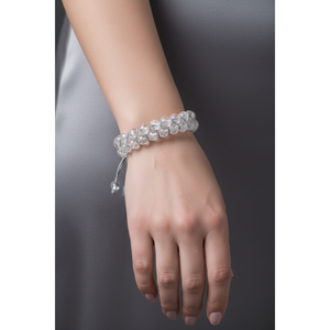 Pulsera de piedra natural de macramé de doble hilera de 8 mm de Necef - Product Image 3