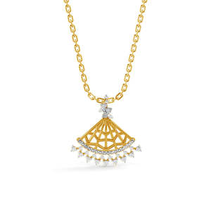 Collar con Colgante Irina de Plata de Ley 925 CLARA, Cadena Geométrica, Oro Rosa, Zirconia, Diamante, Perla, Regalo Religioso de Moda para Compromiso - Product Image 1