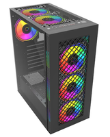 Gabinete ATX de Escritorio L-200-I6 de Alta Calidad, Computadora para Gaming de Novedad con Ventiladores de Refrigeración LED para Jugador y Servidor de PC