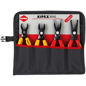 KNIPEX 4-Piece Retaining Ring <b>Pliers</b> <b>Set</b> 19-60mm in Roll-Up Pouch - Product Image 3