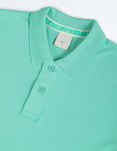 Chemise à manches courtes pour homme, personnalisée, de marque propre, en polyester tricoté, à séchage rapide, motif imprimé, style décontracté et uni, idéale pour le golf. - Product Image 5