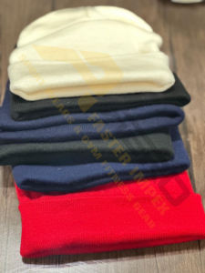 Taille personnalisable haute qualité 100% coton Beanie motif à pois en cuir imperméable caractéristique impression dessinée à la main pour les voyages d'affaires - Product Image 3