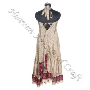 SD002 Saree / Sari / Shari indien et pakistanais vêtements de l'Inde Hippy Boho longue Unique Cool Maxi indien Vintage Sari robe - Product Image 2