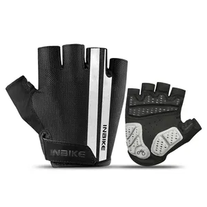 Marca INBIKE, peso ligero, lavable, cobertura de medio dedo, nuevo diseño, ropa de carreras, guantes de ciclismo