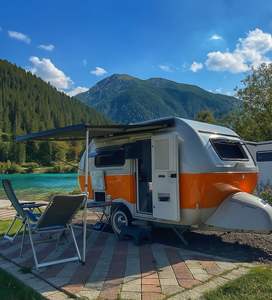 Mini-caravane mobile, caravane pliante, remorque de voyage avec salle de bain, à vendre à prix avantageux avec livraison rapide aux États-Unis/Europe - Product Image 4