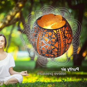 Lampe de sel de l'Himalaya naturelle décorative, lampe de nuit USB, cristal de sel rose, lampe de sel de l'Himalaya à changement de couleur - Product Image 3