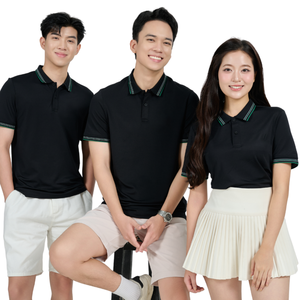 T-shirt polo multicolore uni pour hommes 260 GSM Poly Spandex infroissable extensible pour le bureau Vente en gros Livraison rapide - Product Image 1