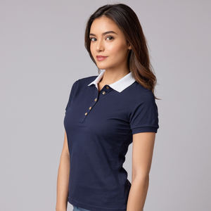 Polo de Alta Calidad para Mujer con Tela de Alta Calidad, Diseño Clásico, Tacto Suave, Ajuste Cómodo y Estilo de Manga Corta - Product Image 3