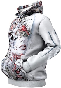 ODM เสื้อฮู้ดผู้ชาย, เสื้อสเวตเตอร์ลำลองมีเชือกผูกปากถุงผ้าแจ็คการ์ดปรับแต่งได้หลากสี - Product Image 2