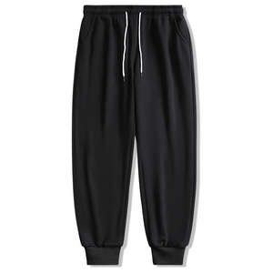 Pantalon de jogging ample en coton polaire à taille élastique surdimensionnée Pantalon de survêtement personnalisé pour hommes Pantalon de jogging en polaire - Product Image 1