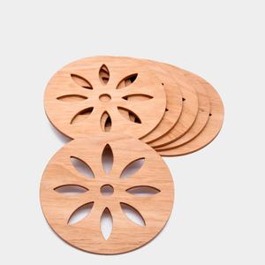 Clanbay เครื่องไสไม้กลายเป็นหิน,ที่รองแก้วตกแต่งทำจากไม้วอลนัตสไตล์ล่าสุดสำหรับใช้ในบ้านยามเย็นและชา - Product Image 3