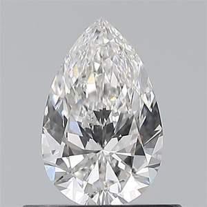 เพชรทรงลูกแพร์ 0.50 กะรัต เกรด F VVS2 คุณภาพเยี่ยม ทรงลูกแพร์ธรรมชาติ สำหรับทำแหวน ความเงางามเป็นธรรมชาติ - Product Image 1