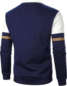 Confortable hommes Out Wear plaine Sweat-shirt Logo personnalisé sweats à col rond pull surdimensionné poche latérale sweats hommes - Product Image 2