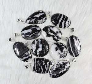 Superbe pendentif en argent Sterling 925 plaqué naturel cheval sauvage jaspe haute poli ovale Cabochon pierre précieuse pour femmes bijoux - Product Image 2