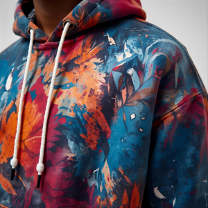 เสื้อฮู้ดผ้าคอตตอนแบบสวมหัวมีฮู้ดพิมพ์ลายพัฟออกแบบได้ตามต้องการมีตัวเลือกสินค้าตามต้องการ - Product Image 4