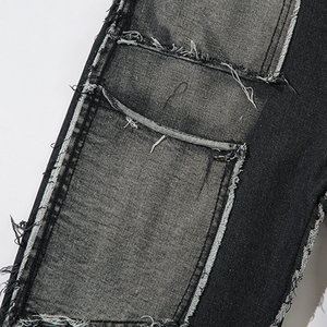 Pantalones Vaqueros Rectos de Mezclilla de Talla Grande para Diseñador de Moda, Estilo Urbano Vintage Lavado, Ropa Urbana para Hombre - Product Image 6