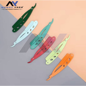 Rasoir droit de barbier en métal de qualité supérieure pour hommes, rasoirs pliables de haute qualité, rasoirs à lame coupante, fabricant de marques OEM - Product Image 5