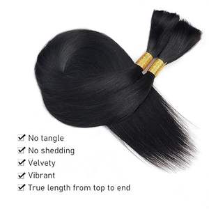 Brazilian Remy Virgin <b>Hair</b> 100% Unprocessed Natural <b>Black</b> Loose Wave Bundles Human <b>Hair</b> <b>Extensions</b> - Product Image 5