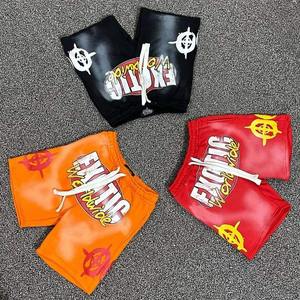 กางเกงขาสั้นสำหรับผู้ชายกางเกงวิ่งกันหนาวสีพื้นพิมพ์ลายโลโก้สำหรับฤดูร้อนเสื้อผ้าแนวสตรีท - Product Image 6