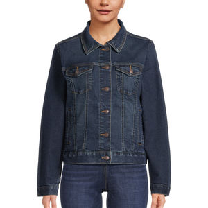 Haute qualité décontracté femmes Denim veste mode décontracté hauts bouton fermeture manteau à manches longues grande taille Denim vestes pour les femmes - Product Image 5