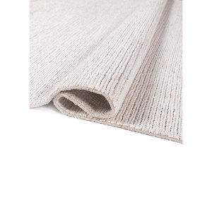Tapis en jute et chanvre noués à la main Nomadic Threads Modern Ivory PKJT-150 pour la maison, la salle à manger, le salon, l'espace extérieur - Product Image 2