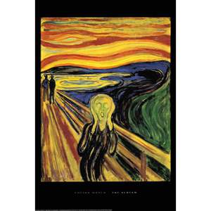 Modern Style Edvard Munch the Scream <b>Poster</b> Paper Design for Wall Usage - Product Image 4