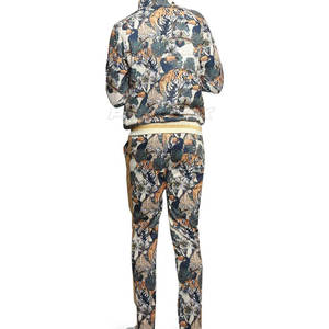 Best Quality Customized Sublimation 100% Cotton Men's Tracksuits Sets Latest Design Full <b>Sleeves</b> Quick Dry & Breathable - Product Image 3