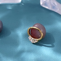 SUPERSTAR Anneau septum nez titane G23 charnière click, zircone ronde cœur fleur bijou piercing corps