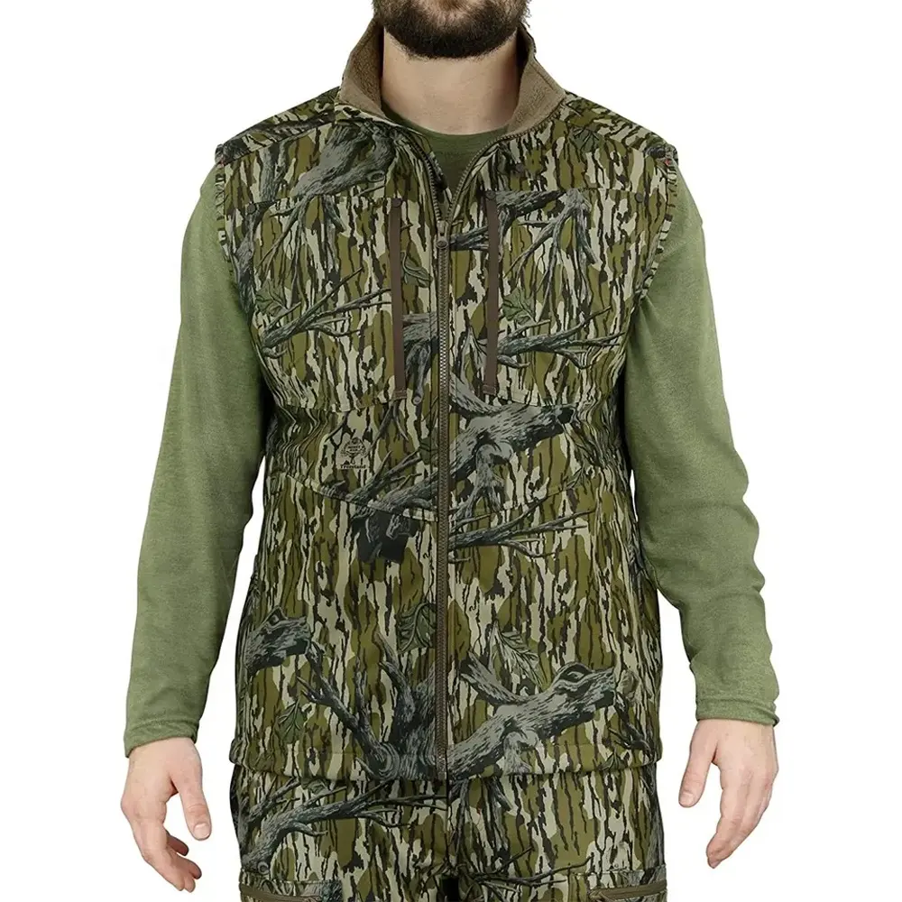 Softshell vest High quality tactical camo hunting vest canvas Custom Waterproof Vest