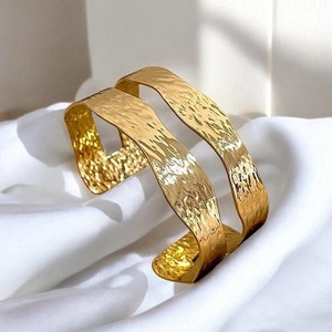 Brazalete de latón chapado en oro champán estilo camboyano para mujer, joyería de moda, pulsera para bodas y fiestas de f s international - Product Image 4
