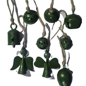 Campanas Decorativas Modernas para Fábrica, Verdes/de Navidad, Adornos Ecológicos de Metal para Árbol de Navidad - Product Image 1