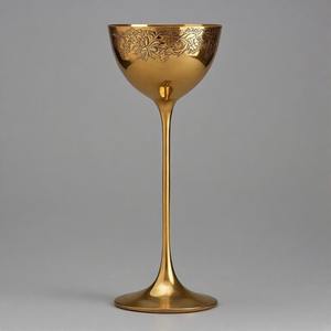 Cáliz de vino Vintage DivinaGlass santificado Glory, copa de latón religiosa adornada, Ideal para altares de iglesia y ofrendas espirituales - Product Image 2