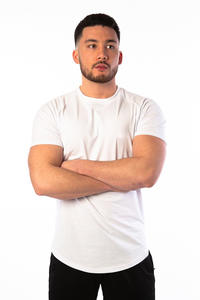 2024 nueva llegada camisas de poliéster personalizadas 100% poliéster algodón sensación en blanco poliéster camisetas para hombres camisetas - Product Image 5