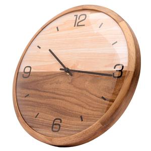 Horloge murale artisanale en bois de qualité industrielle avec sculptures à la main, mouvement mécanique, plaque de 15 mm d'épaisseur - Product Image 2