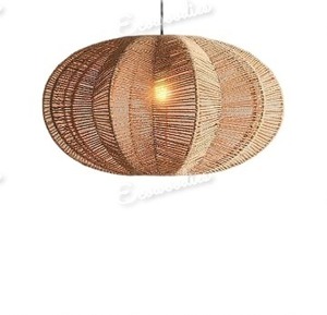 Gran oferta, lámpara colgante de ratán hecha a mano de bambú Natural, decoración moderna, lámpara tejida para apartamento, dormitorio, sala de estar para Hotel - Product Image 3