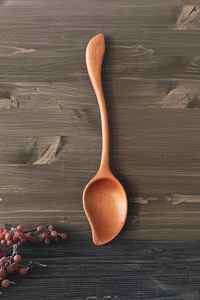 Utensilios de cocina para restaurante en casa, cucharas de madera maciza Natural de 12 pulgadas, juego de cucharas para servir mezcladoras de madera con mango largo, artesanías hechas a mano - Product Image 4