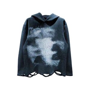 Venta caliente inferior desgastado DTG imprimir sudaderas con capucha logotipo personalizado de alta calidad 100% algodón lavado ácido sudaderas con capucha - Product Image 2